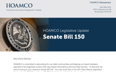 HOAMCO Legislative Update: Senate Bill 150
