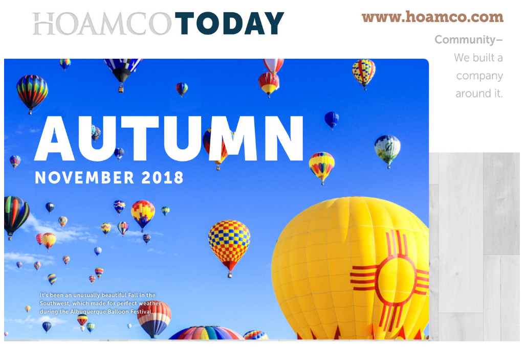 HOAMCO TODAY: Autumn 2018