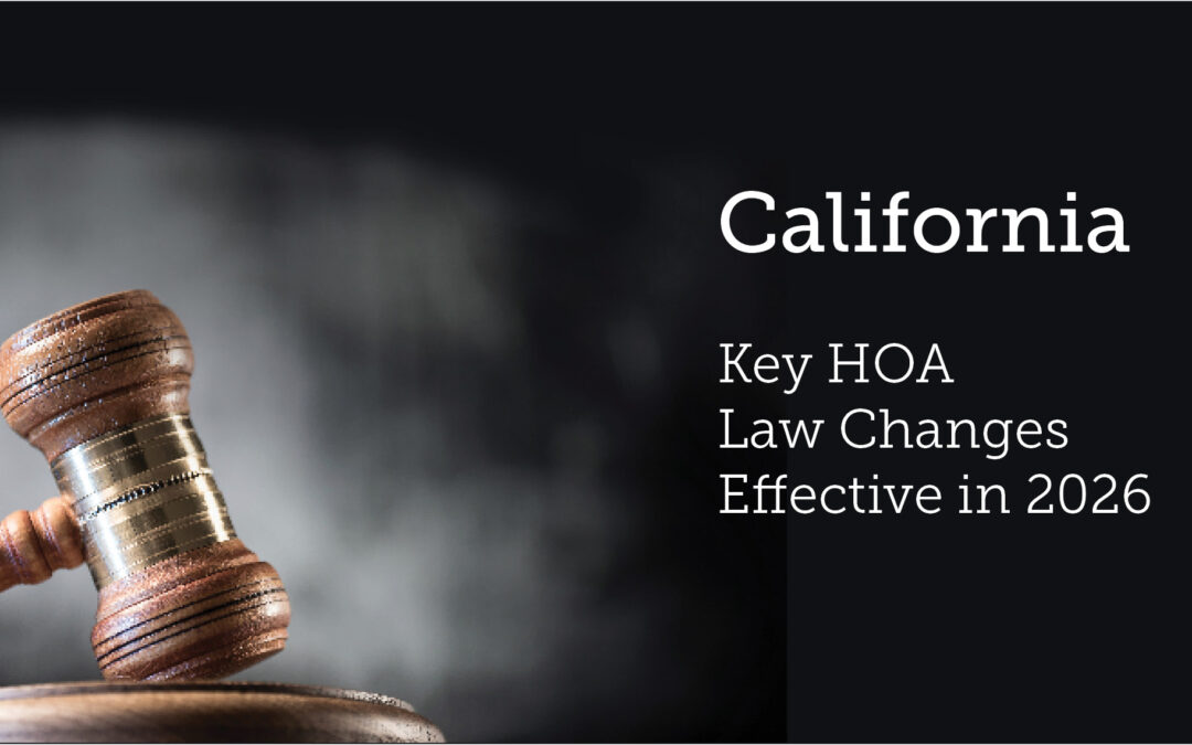 California: Key HOA Law Changes Effective in 2026